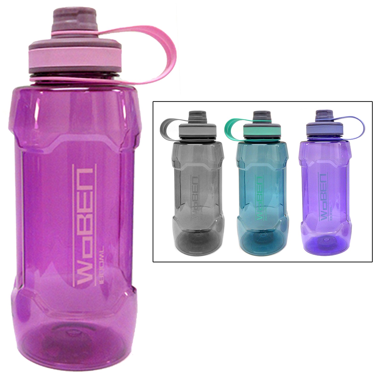 1800ml Wide Mouth Plastic Bicycle Travel 60oz