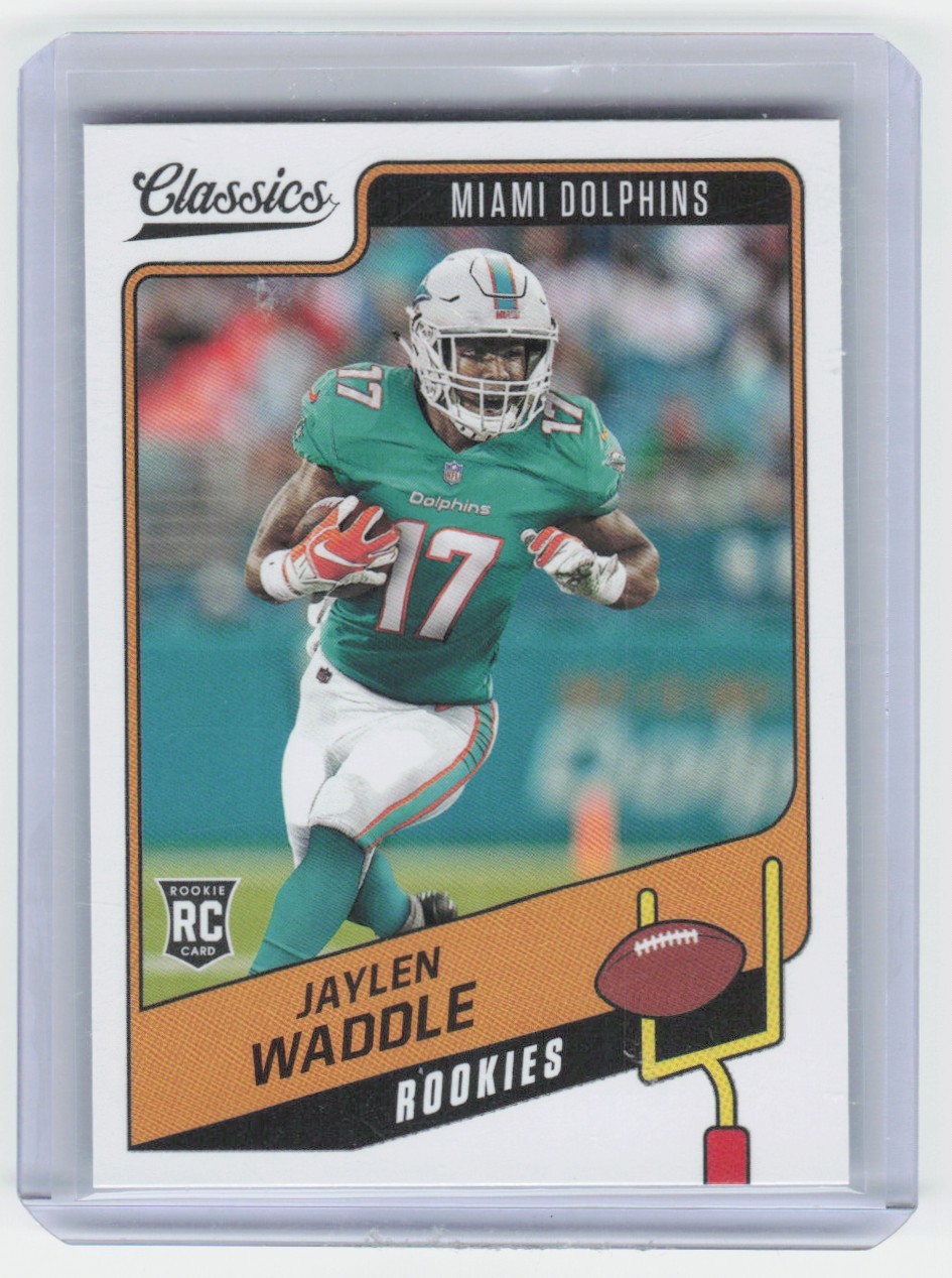 2021 Panini Classics Jaylen Waddle Rookie Miami Dolphins #158