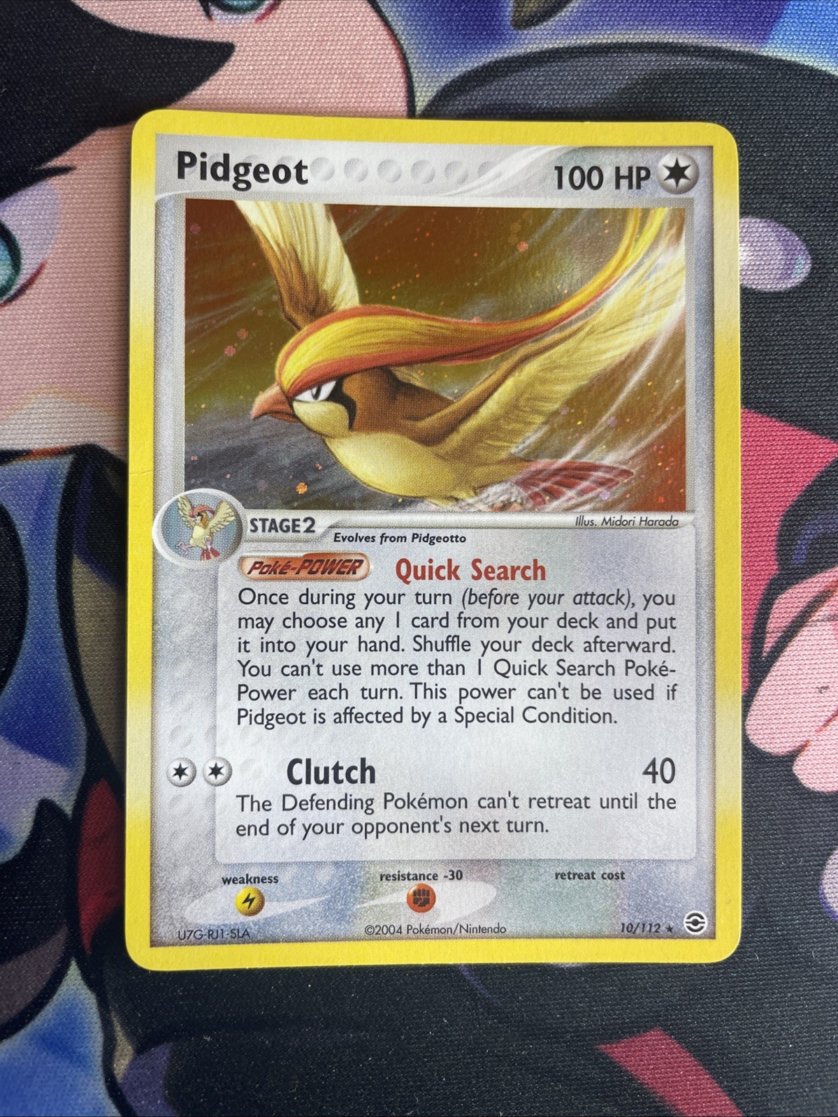 Pidgeot 10/112 Firered & Leafgreen Pokemon Trading Card Game - Holo NM