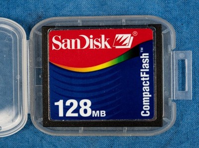 128mb Sandisk Compact Flash Memory Card