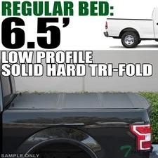Topline For 1997-2004 Ford F150 6.5' Bed Low Profile Hard Tri Fold Tonneau Cover