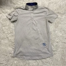 Child’s XL White Essex Classics Short Sleeve Horseback Riding Show Shirt