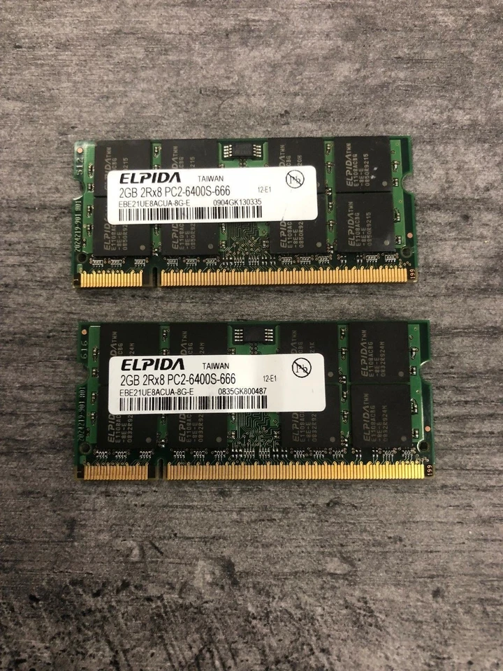 4GB (2x2GB) PC2-5300s DDR2-667MHz/DDR2-800 Laptop Memory SODIMM Intel 200pin US - Image 2 of 4