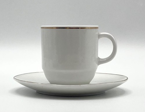 2" Chinese White with Gold Trim Espresso  / Demitasse Cup & Saucer - Bild 2 von 15