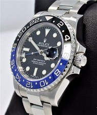 Rolex Gmt-Master II 116710 Blnr Batman Nero/Blu Ceramica Lunetta Orologio Mint