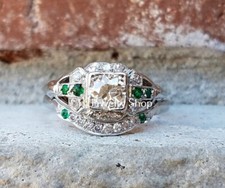 1Ct White Round Cut CZ Engagement Wedding Ring Set In Solid 925 Sterling Silver