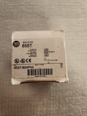 Allen-Bradley, 855T-B24FN5, Flashing Amber Stack Light, Ser. C