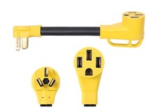 NEMA 10-50P to 14-50R 240V 50 Amp 3 Prong Dryer Male Plug to 4 Prong Generato...