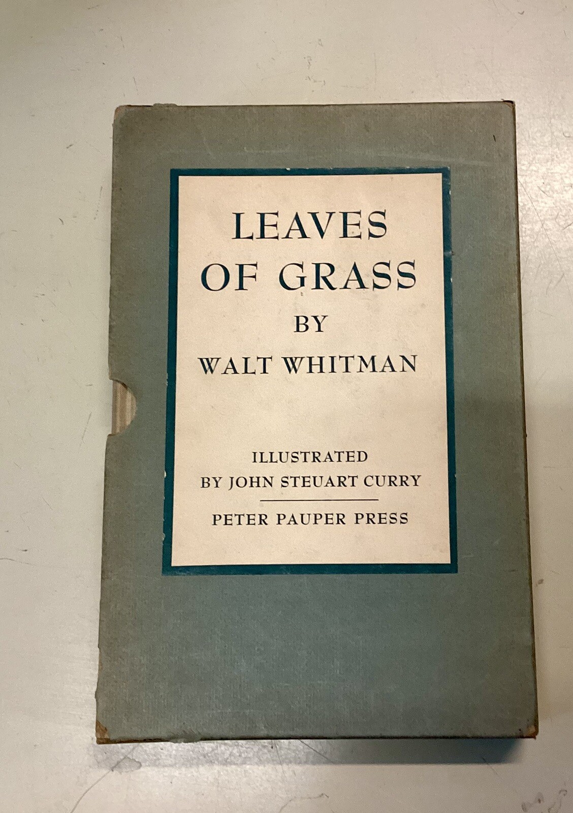 Walt Whitman LEAVES OF GRASS - Peter Pauper Press, Ill. By John Steuart Curry