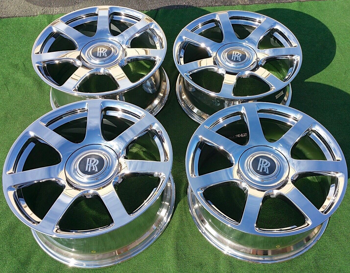 Factory Rolls Royce Wraith Wheels Chrome Dawn OEM Genuine New 21 inch Set Ghost