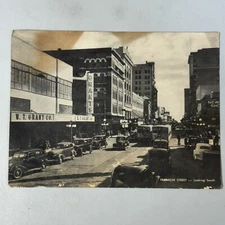 Rare Oversized Postcard Tampa Florida Street Scene South Franklin Street 1945