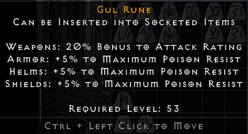 💥 Gul Rune #25 Diablo 2 Resurrected D2R PC Softcore 💥 - Bild 2 von 2