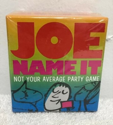 Joe Name It Not Your Average Party Trivia Game New Sealed