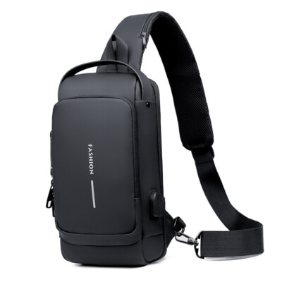 USB Charging Sport Sling Anti-Theft Shoulder Bag Crossbody  display picture 2