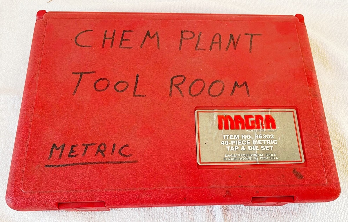 MAGNA 40 Piece Metric Tap Die Set W/ Case INCOMPLETE 96302 USA | eBay