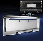 FOR 2003 2004 2005 HUMMER H2 REAR LICENSE PLATE COVER FRAME TRIM CHROME 3PCS