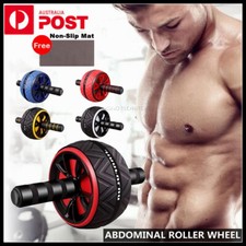 AB Abdominal Roller Wheel Fitness Waist Core Workout Exercise Wheel Home Gym AU