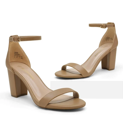 Damenschuhe Hochzeitssandalen offene Zehenpartie klobiger niedriger Absatz Party-Sandalen Größe 5-11 - Bild 26 von 63