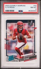 2023 PANINI CLEARLY DONRUSS #93 CJ STROUD ROOKIE RC PSA 8