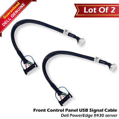Lot of 2 Dell OEM PowerEdge R430 Server USB Cable Front Control Panel ...