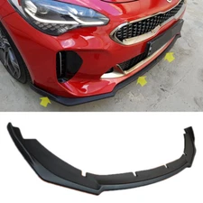 Front Bumper Lip Splitter Standard type Matt Black for 2017 2019 Kia Stinger