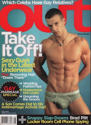 Out May 2004 Brad Pitt Tennessee Williams Janice Dickinson 060118DBF2
