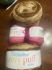 Herrschners yarn - PASTRY PUFF - 139g 4.9oz 228yd 209m self-striping cake yarn