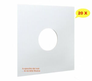 33 Giri 12 POLLICI Qtà 10 Copertine in CARTONCINO Colore BIANCO per Picture Disc LP 