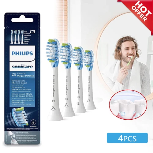4 testine Philips Sonicare HX9044/17 C3 Premium Plaque Defence AS7R9EWXVBN