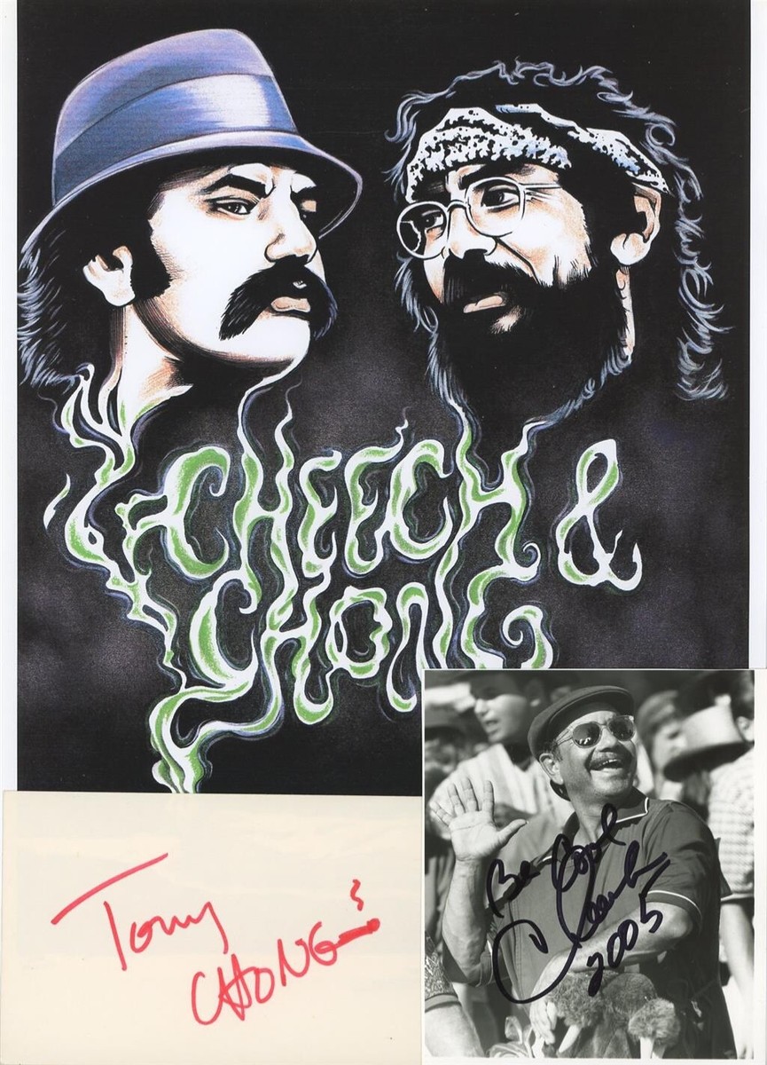Cheech & Chong- Signed Notecard & Photograph | eBay