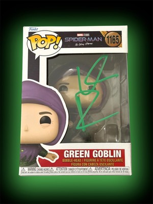 SIGNIERT WILLIAM DAFEO GREEN GOBLIN SPIDER-MAN KEIN WEG NACH HAUSE FUNKO POP VIDEO BEWEIS