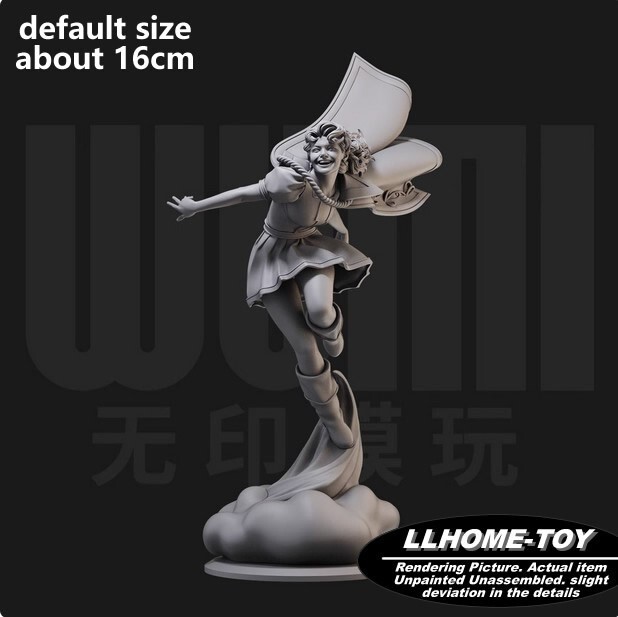 Figura de anime superhéroe Mary Shazam familia resina impresión 3D GK modelo hágalo usted mismo