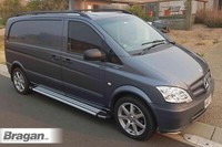 DachträGer Schwarz FüR Mercedes Vito Viano 14 + Mwb Lwb Van Alu Styling Stangen