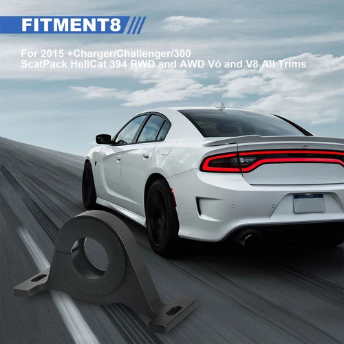 Black Center Bearing Support Solution for Dodge Charger Challenger Scat Pack - Bild 5 von 5
