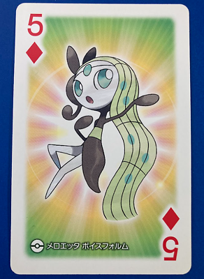 Meloetta pokemon Playing Poker Card pokeball Nintendo Japanese Very Rare