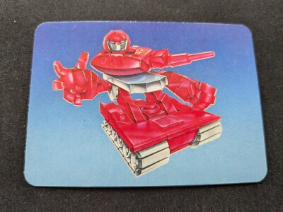 1985 Hasbro Transformers Action Card # 31 Warpath - Blue Variant (NM)