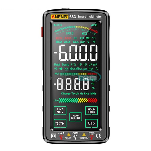 ANENG 683 682 681 Digital Multimeter AC/DC Capacitance Meter Diode Tester Tool - Picture 3 of 48