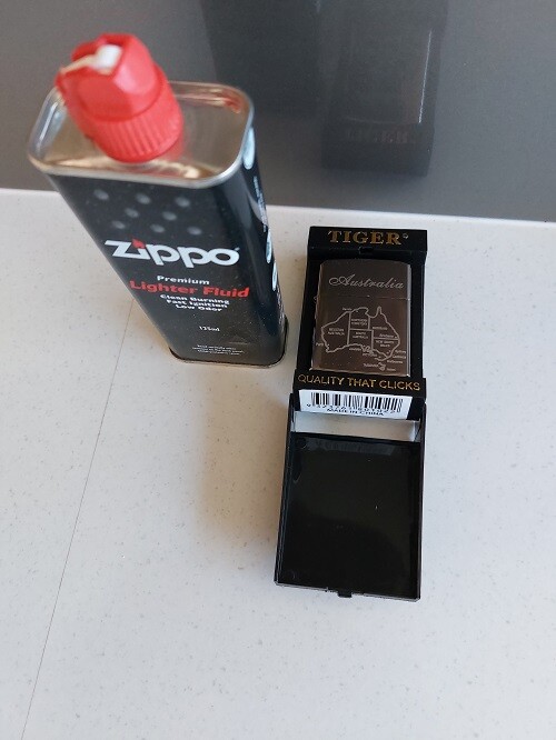 Tiger chrome oil lighter Australia & states quality with Zippo lighter