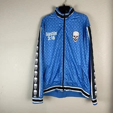 Vintage Steve Austin Chalk Line WWE Jacket Size XL