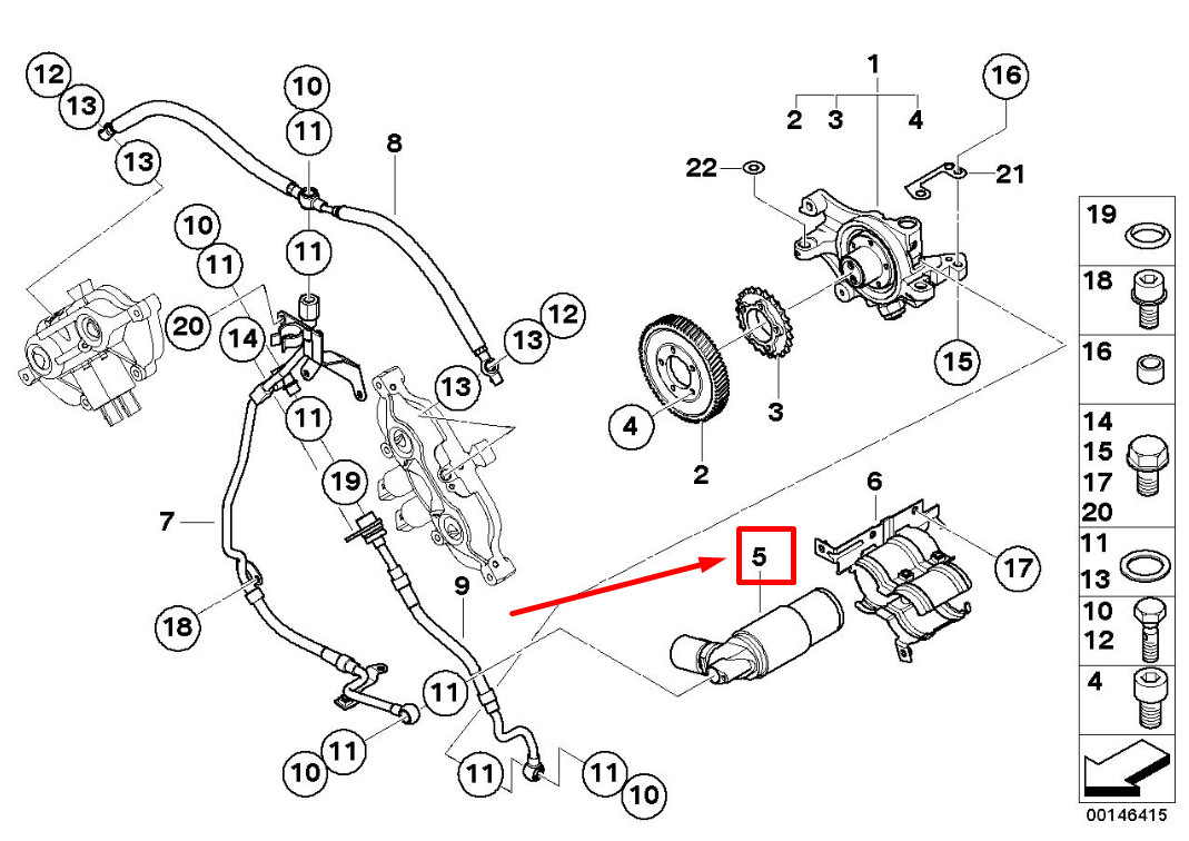 BMW M5 M6 Pressure Accumulator Vanos Valve 11367834553 for sale  