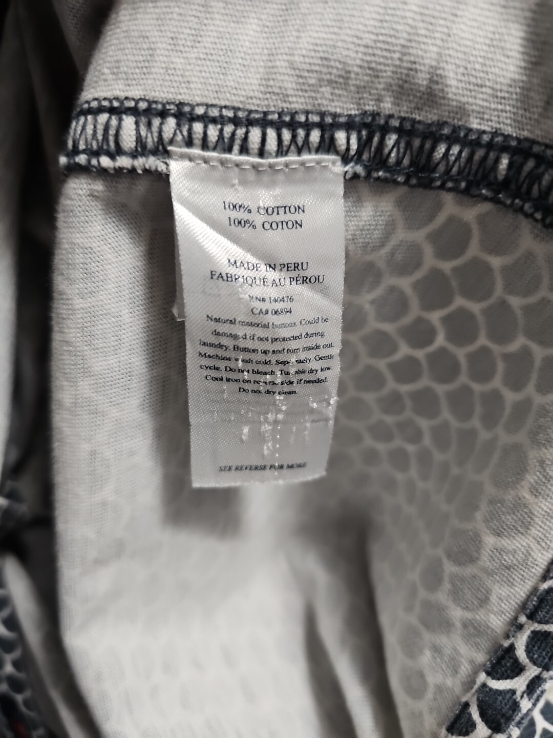 Faherty Geometric Playa Fish Scale Button-up S/S … - image 13