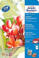 Avery Zweckform 2556-20 Premium Inkjet Fotopapier (A4, Einseitig Beschichtet, Ho