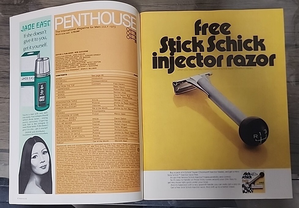 Penthouse July 1973,Vol,4#11,US. (JFK tapes) CINDY McDEE
