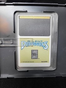 Silent Debuggers TurboGrafx 16 Game Case & Manual Tested & Working
