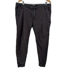 DUER No Sweat Slim Jogger Men's 34x29 Grey Drawstring Utility Pocket