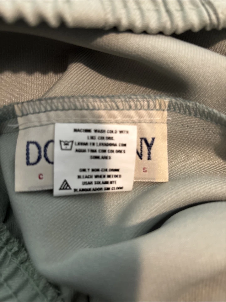 NUEVO CON ETIQUETAS PANTALONES DONNKENNY MUJER TALLA 12 Verde 2 Bolsillos Tirar de la Cintura Elástica Foto 3 de 4