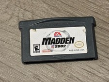 Madden NFL 2002 Nintendo Game Boy Advance GBA Cleaned & Tested Authentic