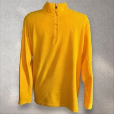 C9 by Champion - Mens Yellow 1/4 Zip Fleece Pullover - Size L