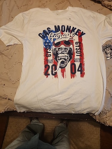 GAS MONKEY GARAGE PATRIOTIC 2004 SZ XL NWT TSHIRT