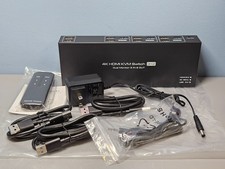 HDMI KVM Switch 3 Monitors 2 Computers 4k@60H...